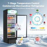 BODEGACOOLER Commercial Beverage Refrigerator, 240 Cans & 160 Bottles, Display Refrigerator For Beer,Soda, Merchandiser Refrigerator