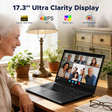 NIMO 17.3" IPS-Gaming-Laptop, AMD Ryzen 7 8745HS (Up to 4.9GHz Beat R9 7940HS Radeon) 16GB RAM 512GB SSD 780M-Graphics, Backlit Keyboard Fingerprint, for Professionals & Students Office 2-Yr Warranty