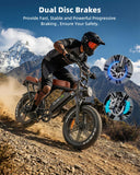 OUXI V8 Electric Bike for Adults, 10.4/15/30Ah Battery, Peak 1000/1500W