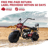 Oryxearth 99CC 4-Stroke Mini Bike, Gas Powered