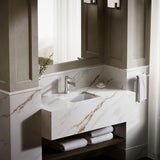 KOHLER Verticyl 17" Undermount Bathroom Vanity Sink With Overflow Drain, Undermount Bathroom Sink, White