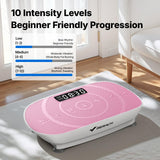 MERACH Vibration Plate Exercise Machine, Curved Vibration Plate for Lymphatic Drainage Weight Loss, Vibrating Plate with Real-Time Calorie Tracking on LED Display, Workout