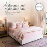 Beddy's Pink All-in-One Zipper Bedding Set - Minky Lined - King