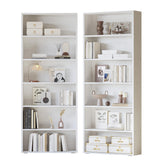 Bookshelves and Bookcases Set of 2 Floor Standing 6 Tiers Display Storage Shelves