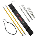 Scuba Choice Spearfishing 5' Fiber Glass Travel 2piece Hawaiian Sling Pole Spear 3 Tips Set, Yellow Scuba Choice