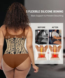 FeelinGirl Workout Waist Trainer Corset Tummy Control Corset Perspiring Vest Workout Body Shaper for Women Leopard S