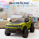 Garvee 24v Licensed Kids Ride on Car, 2 Seater Electric Truck for Big Kids with Parent Remote Control, 3 Speeds, Bluetooth Music, LED Lights for Ages 3-8
