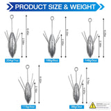 Fishing Weight Long Tail Fishing Weights Fishing Equipment Saltwater Surf Casting Sinkers for Ocean Sea Sand 3oz-7oz AGOOL