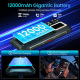 LAGENIO Rhino 1 Pro Android 16 Rugged Smartphone, 12000mAh Battery, 130dB Loudest Dual Stereo Speakers, 24GB+256GB 64MP Rear Camera 6.9" Tough Phone, Built-in 400 Lumens Camping Light, 4G/NFC/eSIM/OTG