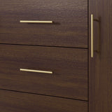 DELUXE LIVING 48 Inch Bathroom Vanity with Sink, Fully-Assembled, Warm Elm