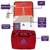 Infrared Heating Amethyst Mat - Full Size 72"x24" - Natural Crystals - Adjustable FIR Heat 86°-158°F - Deep Warmth Hot Stone Pad MediCrystal