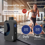 PIURIFY Flask Hydrogen Water Bottle | UP TO 8,630 PPB High-Purity H2 | 12 OZ | SPE/PEM Electrolysis | Self-Cleaning | Dual-Mode | 5000 mAh Battery | BPA-Free | Certified by H2 Analytics (Black)