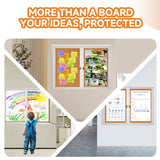 Enclosed Bulletin Board with Locking Door, Outdoor Bulletin Board Weatherproof, Lockable Display Case for Home, Office, and Community Use(31.5" L x 43.3" W Cork)
