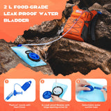 Maelstrom Hydration Hiking Backpack with 2L/3L Water Bladder, Water Running Backpack Men Women Lightweight Insulation for Hiking, Cycling, Running, Climbing, Camping (2.Orange, 2L Bladder)
