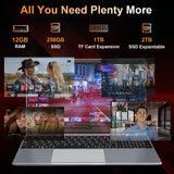 drkako 15.6" FHD IPS Student Laptop, AI Assistant Included, Office 365