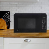 Magic Chef Compact Countertop Microwave Oven, 1000 Watts, Black, 1.1 Cu. Ft. - Digital Kitchen Appliance with One-Touch Cooking, Child Lock, Timer, Reheat, Defrost and 10 Power Levels