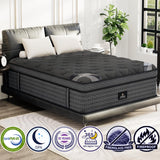 King Size Mattress (High-End Upgraded) Hotel-Level Luxury 14 Inch Hybrid King Mattress In A Box, Cooling-Gel Memory Foam & Pocket Springs, Back Pain, Extra Edge Support, 365-Night Trial, Medium Firm