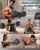 FEIERDUN 5-IN-1 Dumbbell Set