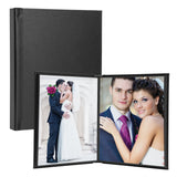 Neil Enterprises 8x10 Black Vertical Self-Stick Photo Albums - Pack of 12