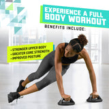 Elite Sportz Push Up Bars - You Will Feel Less Wrist Pain Than When Doing Normal Pushups. Very Sturdy and Won’t Slide Around Elite Sportz Equipment