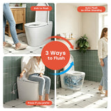 HOROW HR-N30 Non-Electric Bidet Toilet with Battery Auto Flush