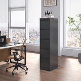 FLIXELIO 5 Drawer File Cabinet with Lock,Metal File Cabinet for Home Office