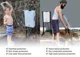 Flame King Portable Tankless Water Heater Propane Gas 10L 2.64 GPM at 68,000 BTU, Outdoor Instant Hot Water Shower for RV, Camping, Farm, Cabins