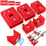 Magnetic Ratchet Organizer Kit, 3 Pack 1/4" 3/8" 1/2" 3D-Printed Magnetic Ratchet Holder with 9 Bottom Magnets, No-Slip Toolbox Drawer Organizer
