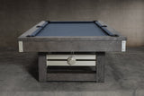Nixon Billiards - Bryant Slate Billiard Pool Table (Grayson Grey (Metal Leg), 8 ft)