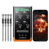 ThermoMaven Wireless Bluetooth Smart Meat Thermometer: Standalone Base, WiFi Thermometer with Sub-1G, 6 Sensors NIST Certified Accuracy