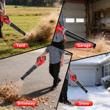 600 CFM Cordless Leaf Blower Compatible with Milwaukee 18V M18 Battery,150 MPH Ultra Lightweight Leaf Blower for Lawn Care&Driveway Cleaning, Handheld Battery Powered Blower with Turbo Mode, Tool Only