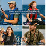 Inflatable-Life-Jacket| Lightweight Life-Vest for Adults| Automatic Inflatable-PFD| Supports up to 300 lbs (Light Camouflage)