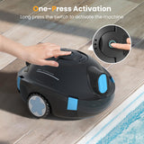 Y10 Cordless Robotic Pool Cleaner, Automatic Pool Vacuum - 90 Mins Runtime, Powerful Suction, Self-Parking, Lightweight for Above/Inground Pools Up to 65ft/1100 Sq.Ft (Coal)