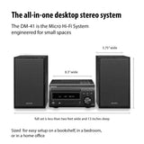 Denon D-M41 Home Theater Mini Amplifier and Bookshelf Speaker Pair - Compact HiFi CD Stereo System with Speakers, FM/AM Tuner, Wireless Bluetooth Amplifier | Perfect for Small Rooms and Home Cinema