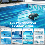 [2026 Upgrade] UBoter S10 Cordless Robotic Pool Cleaner, 150-Min Wall Climbing Vacuum 4-in-1 for Inground Pools & Above Ground Pool up to 1290 Sq.Ft, Waterline & Step Cleaning, Smart App, Self-Parking