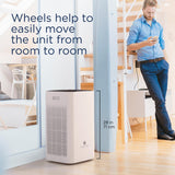 Medify MA-112 Air Purifier V3.0 with True HEPA H13 Filter | 5,948 ft² Coverage in 1hr for Smoke, Wildfires, Odors, Pollen, Pets | Quiet 99.9% Removal to 0.1 Microns | White, 1-Pack
