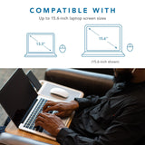 Home Office Lap Desk with Device Ledge, Mouse Pad, and Phone Holder - Oak Woodgrain LapGear