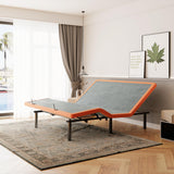 ESHINE King Adjustable Bed Frame Base - Easy to Install in 5 Minutes, Massage, Wireless Remote, Foot&Head Inclined, Zero Gravity, Dual USB Ports, Under Bed Light, 3000 Premium Series