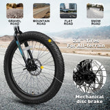 Glerc Mars 24 Inch Fat Tire Kids Mountain Bike for Boys 9-15 Years Old