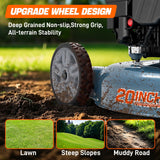 SENIX Lawn Mower, 20" 144 cc Push Mower Gas, 4-Cycle Engine Walk-Behind Push Lawn Mowers, 3 Position Height Adjustment for 1/4 Acre Small Yard Garden, cortadora de pasto