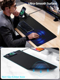 Mouse Pad with Magnetic Wireless Charging & Adjustable Phone Stand