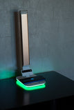 Zen Lumen Desk Lamp with RGB Accent Light Wireless Charger USB Port Dimmable Light Controls (Gold)