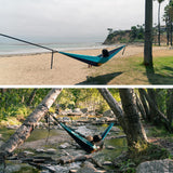 WHTE MOSS Suparpine II Hammock for Camping with Straps Included (Deep Blue, Double)
