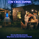 Bug Zapper Outdoor, Mosquito Zapper with LED Light, Fly Zapper Outdoor Indoor, Insect Zapper Electric Fly Traps LUOJIBIE