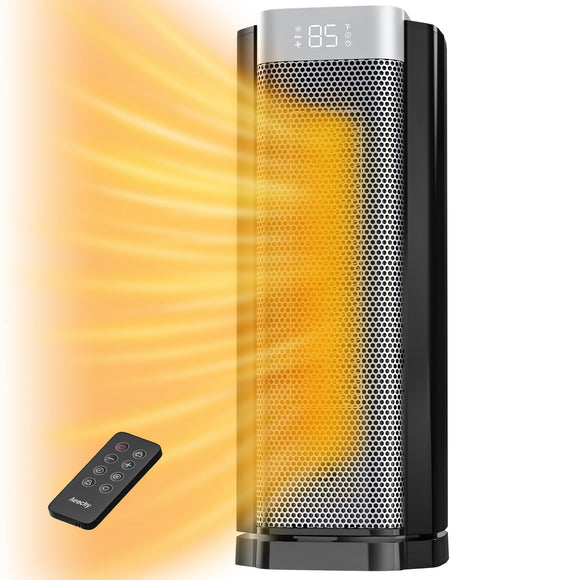 3rd-Gen Zero-Odor Space Heater with AI Thermostat, 1500W PTC Heaters for Indoor Use With Remote AEOCKY