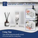 Herogo Touchless Bathroom Faucets Brushed Nickel Stainless Steel Automatic Motion Sensor Bathroom Faucet Herogo