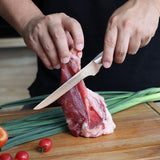 linoroso Boning Knife 5.7 inch Kitchen Knife with Elegant Gift Box, Sharp Forged German Carbon Stainless Steel Fillet Knife for Meat, Fish, Poultry, Full Tang, Ergonomic Handle