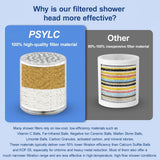 Filtered Shower Head for Hard Water, All-Metal High Pressure Rain Showerhead with 2 Premium Filters, Removes Chlorine & Harmful Substances, Adjustable Replacement, Brushed Nickel