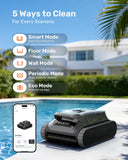Gosvor LiteVac G1 Pool Vacuum, Wall & Waterline Cleaning, Double Filtration, 150-Min Battery Life for Smart Mode, 200-Min Battery Life for ECO Mode, 15.2 lbs, Smart Navigation, with APP