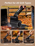 Aurviv Electric Grill Brush, 3-Speed Power Control Grill Brush for Outdoor Grill, Rechargeable BBQ Grill Brush, Cordless Grill Cleaning Brush with 2 Brush Head & Scouring Pad, Gifts for Men/Dad